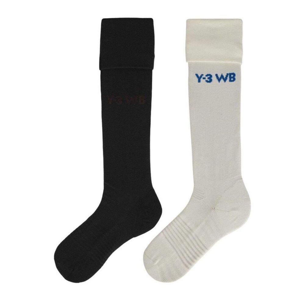 Adidas Mens Y-3 Wales Bonner Football Socks / Off White/Black